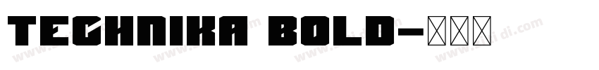 Technika Bold字体转换